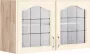 Wiho Küchen Hangend kastje met glasdeur 100 cm breed met 2 glasdeuren - Thumbnail 1
