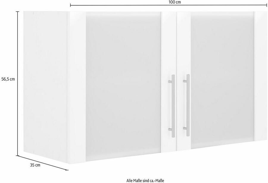 Wiho Küchen Hangend kastje met glasdeur Ela Breedte 100 cm - Foto 2