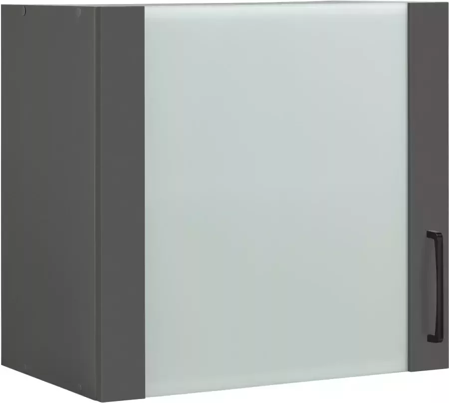 wiho Küchen Hangend kastje met glasdeur Front met glasinzet
