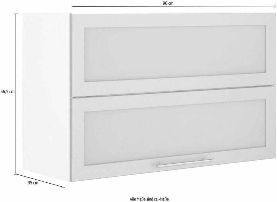 Wiho Küchen Hangend kastje met vouwklep Ela Breedte 90-130 cm