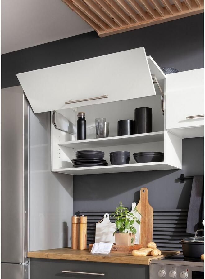 Wiho Küchen Hangend kastje met vouwklep Unna 90 cm breed met soft-closefunctie - Foto 2
