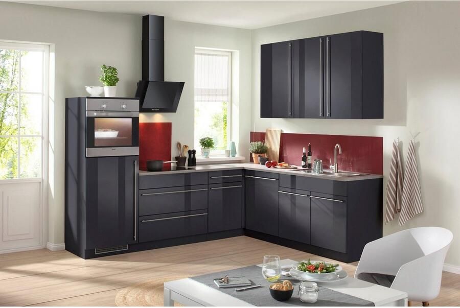 Wiho Küchen Hoekkeuken Chicago zonder elektrische apparaten breedte 260 220 cm - Foto 2