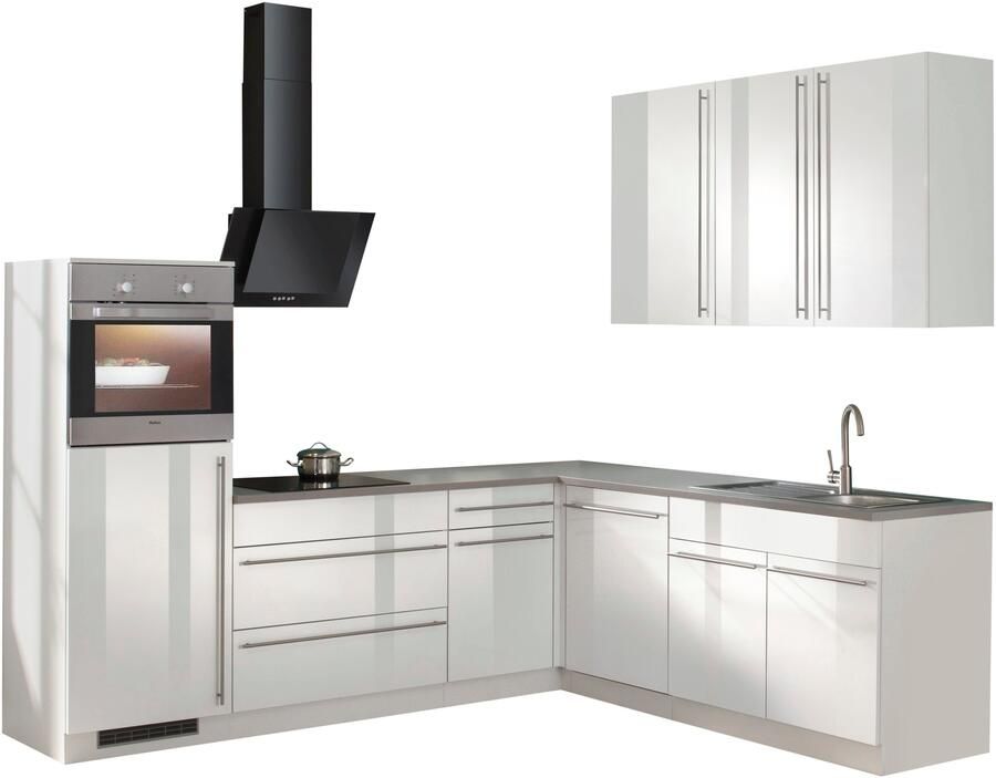 Wiho Küchen Hoekkeuken Chicago zonder elektrische apparaten breedte 260 220 cm - Foto 6