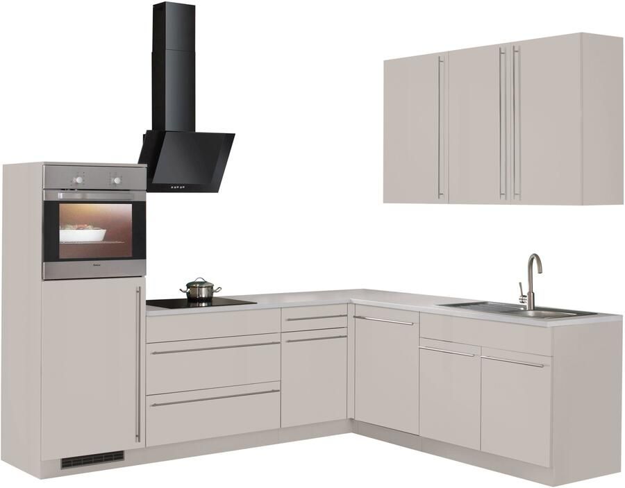 Wiho Küchen Hoekkeuken Chicago zonder elektrische apparaten breedte 260 220 cm - Foto 6