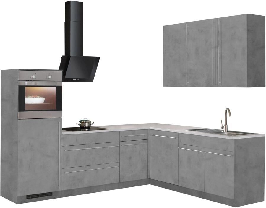 Wiho Küchen Hoekkeuken Chicago zonder elektrische apparaten breedte 260 220 cm - Foto 6