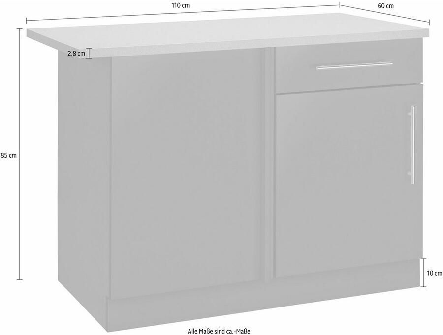 Wiho Küchen Hoekonderkast Cali 110 cm breed - Foto 5