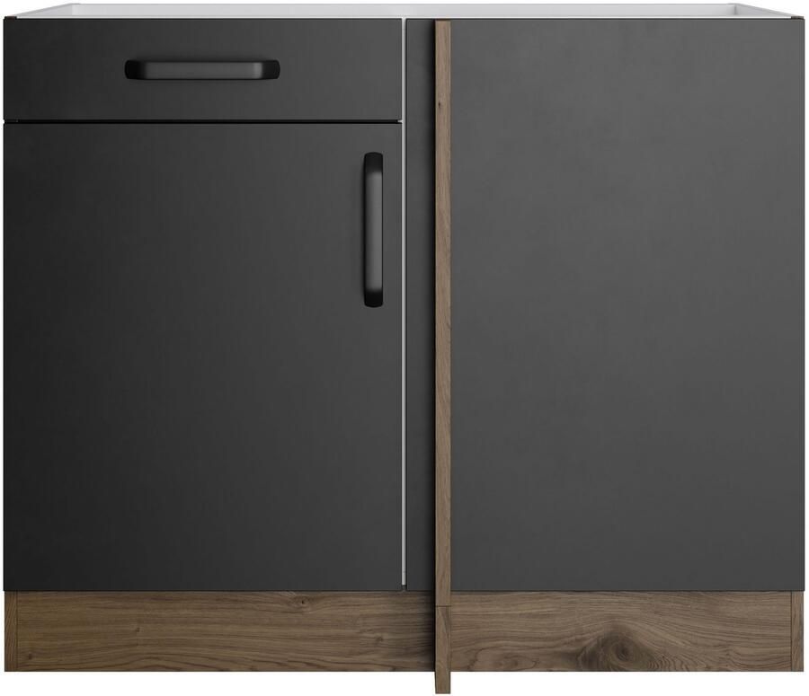 Wiho Küchen Hoekonderkast Elba Breedte: 110 cm met lade en extra legplank