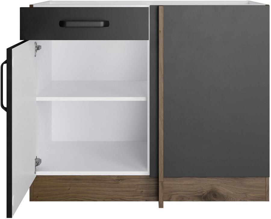 Wiho Küchen Hoekonderkast Elba Breedte: 110 cm met lade en extra legplank - Foto 2