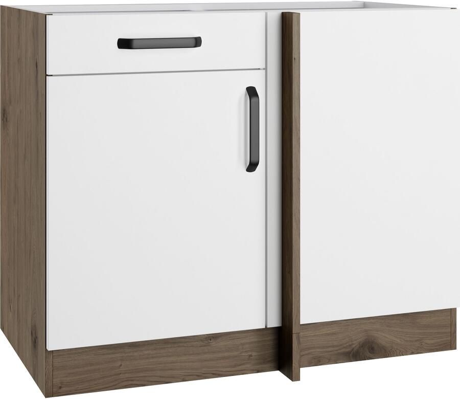 Wiho Küchen Hoekonderkast Elba Breedte: 110 cm met lade en extra legplank - Foto 3