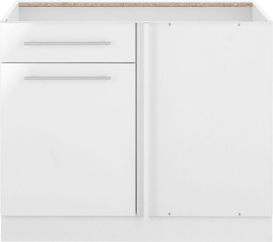 Wiho Küchen Hoekonderkast Flexi2 Breedte 100 cm ontwerpafmeting 110 cm zonder werkblad - Foto 2