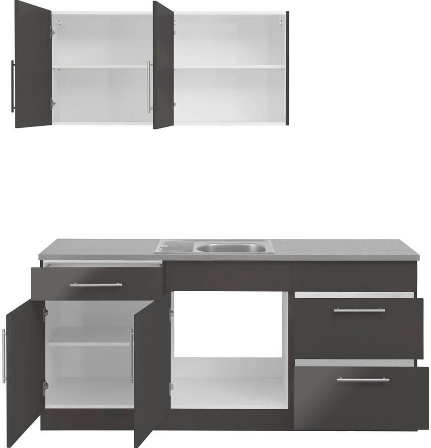 Wiho Küchen Keuken Cali keuze met elektrische apparaten breedte 180 cm