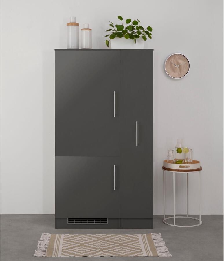 Wiho Küchen Keuken Cali Koelombouwkast met opbergruimte optioneel met elektrische apparaten breedte 90 cm