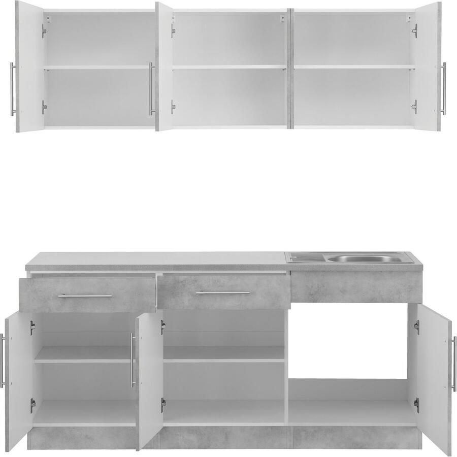 Wiho Küchen Keuken Cali zonder elektrische apparaten breedte 180 cm