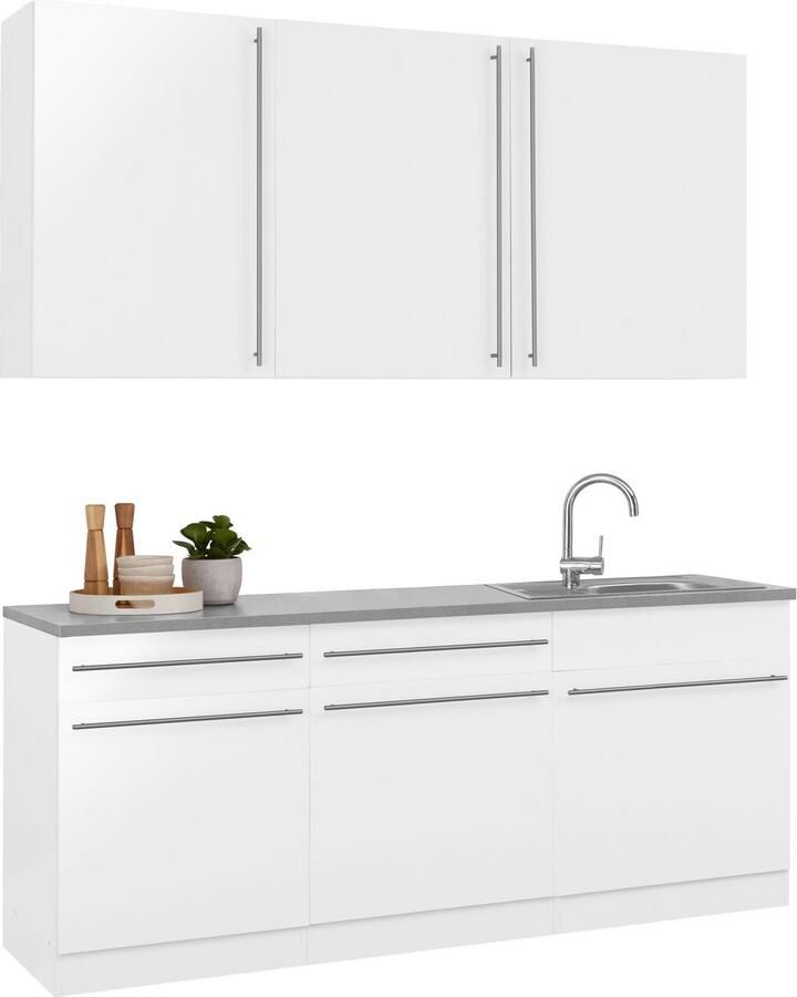Wiho Küchen Keuken Chicago inclusief spoelbak breedte 180 cm - Foto 4