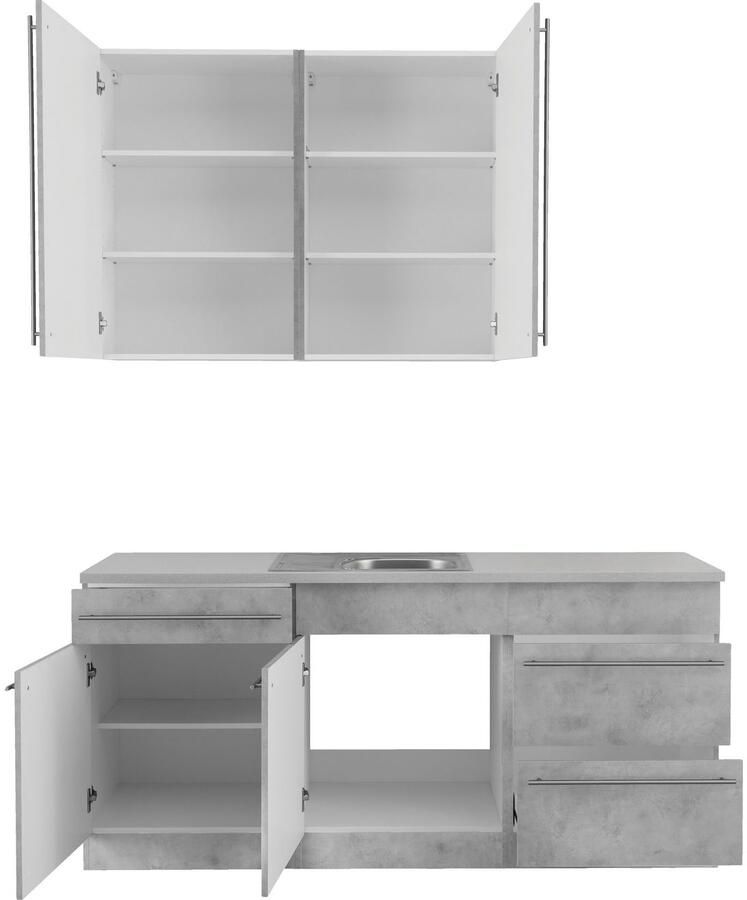 Wiho Küchen Keuken Chicago keuze met elektrische apparaten breedte 180 cm