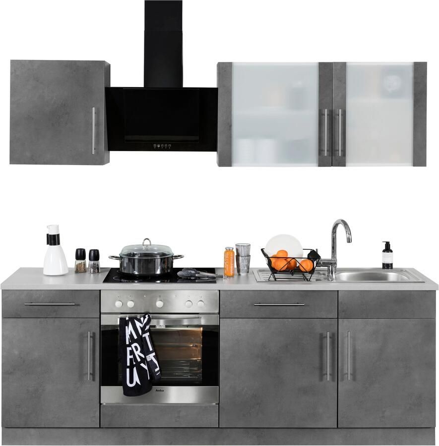 Wiho Küchen Keukenblok Cali zonder elektrische apparaten breedte 220 cm - Foto 5