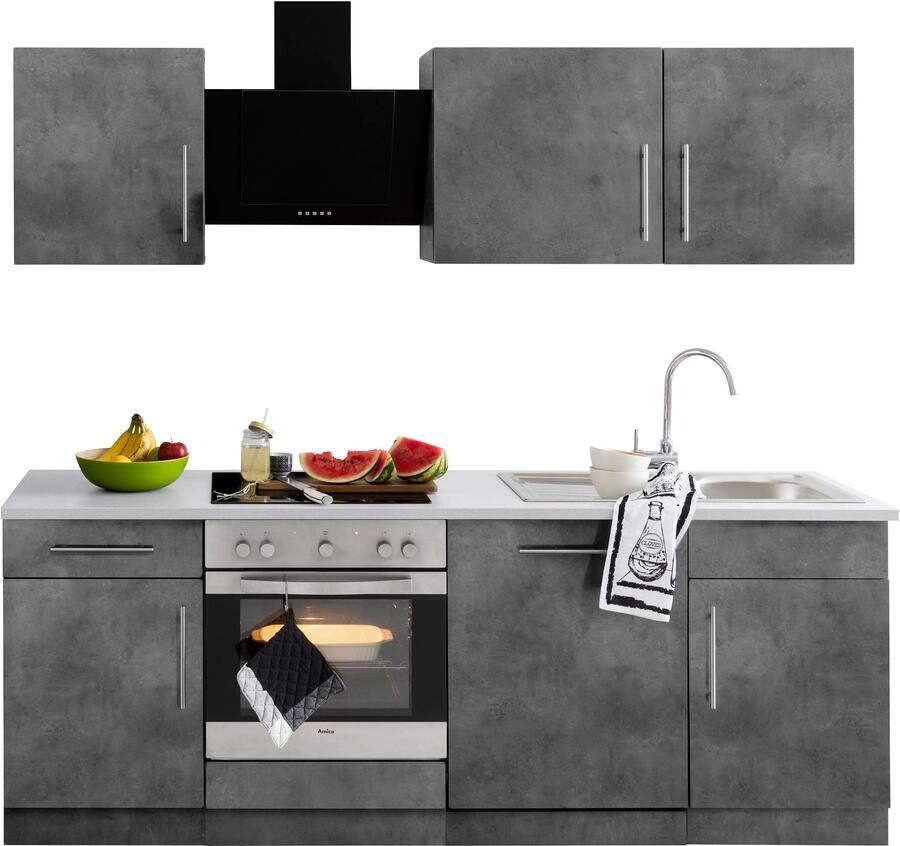 Wiho Küchen Keukenblok Cali zonder elektrische apparaten breedte 220 cm - Foto 5