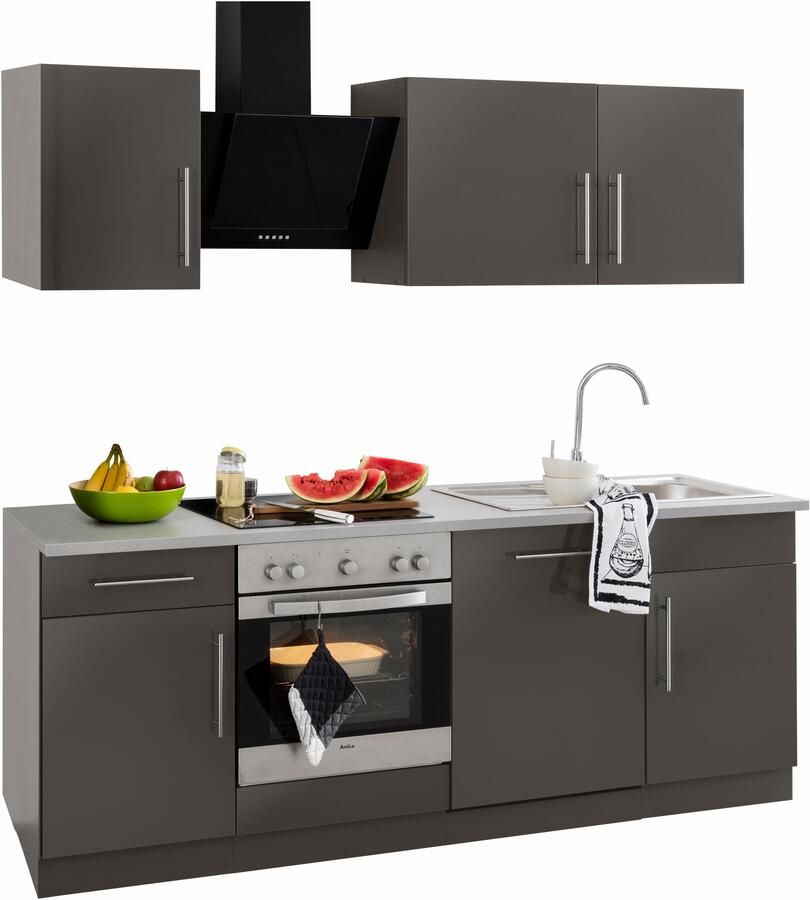 Wiho Küchen Keukenblok Cali zonder elektrische apparaten breedte 220 cm