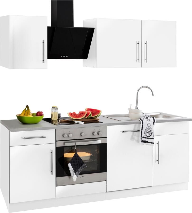 Wiho Küchen Keukenblok Cali zonder elektrische apparaten breedte 220 cm