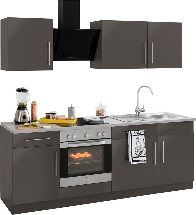 Wiho Küchen Keukenblok Cali zonder elektrische apparaten breedte 220 cm - Foto 4