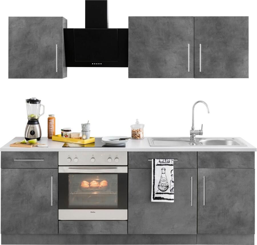 Wiho Küchen Keukenblok Cali zonder elektrische apparaten breedte 220 cm - Foto 5