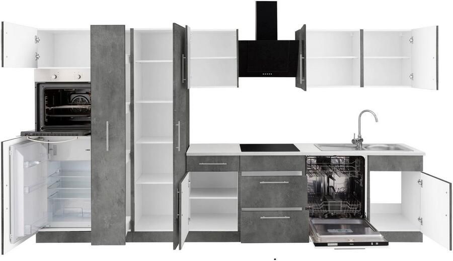 Wiho Küchen Keukenblok Cali zonder elektrische apparaten breedte 360 cm - Foto 2