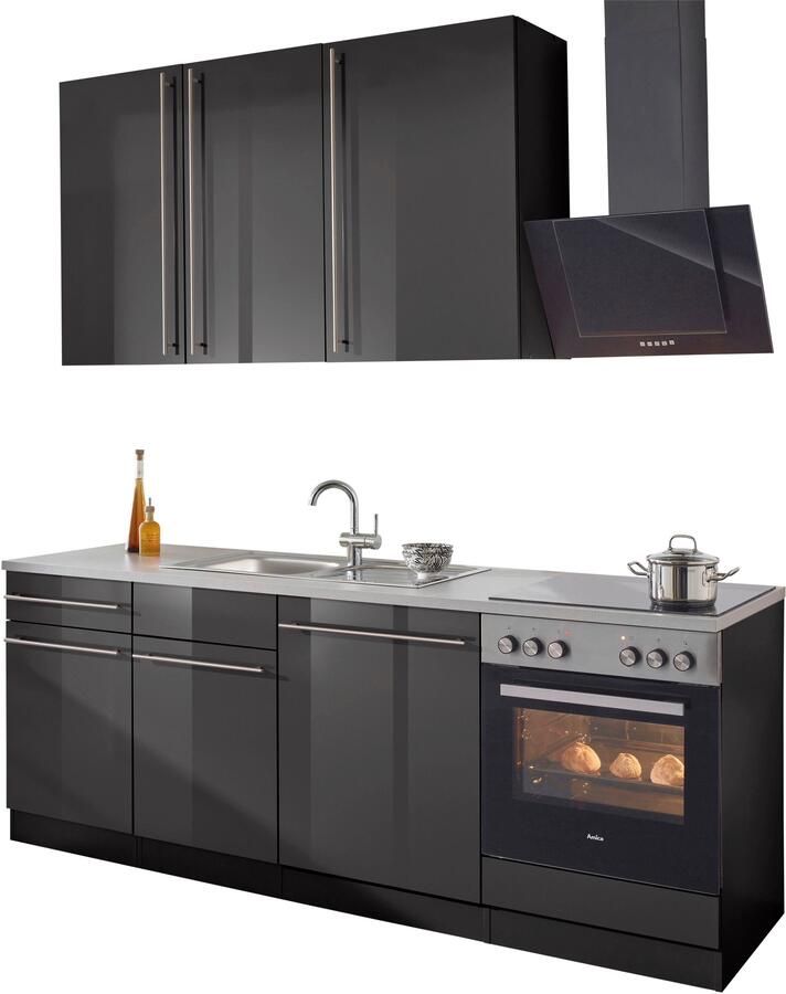 Wiho Küchen Keukenblok Chicago zonder elektrische apparaten breedte 220 cm - Foto 6