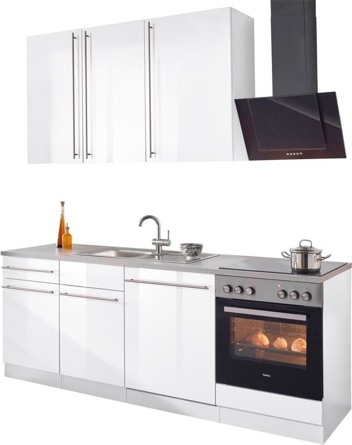 Wiho Küchen Keukenblok Chicago zonder elektrische apparaten breedte 220 cm - Foto 6