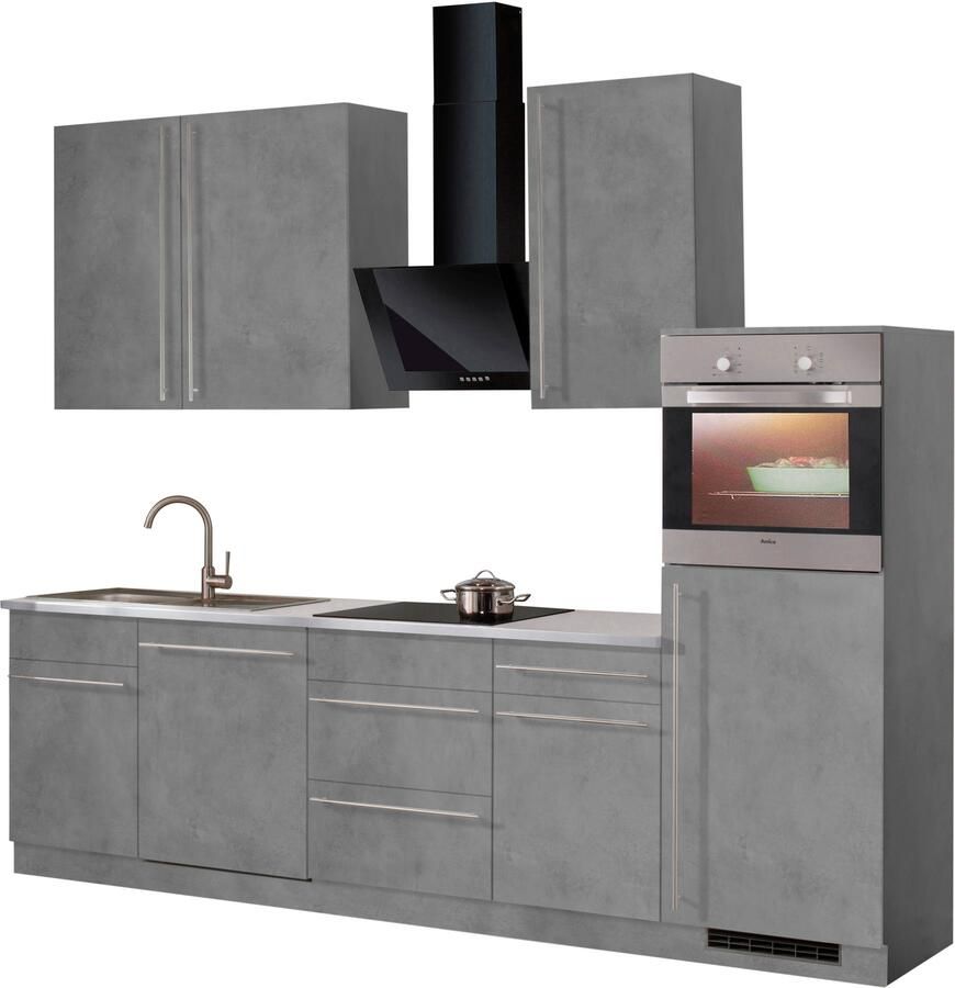 Wiho Küchen Keukenblok Chicago zonder elektrische apparaten breedte 280 cm - Foto 6