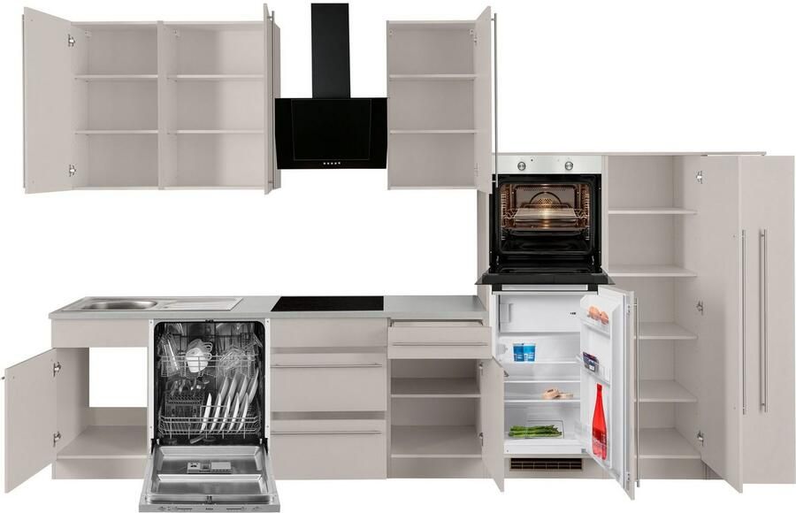 Wiho Küchen Keukenblok Chicago zonder elektrische apparaten breedte 360 cm - Foto 6