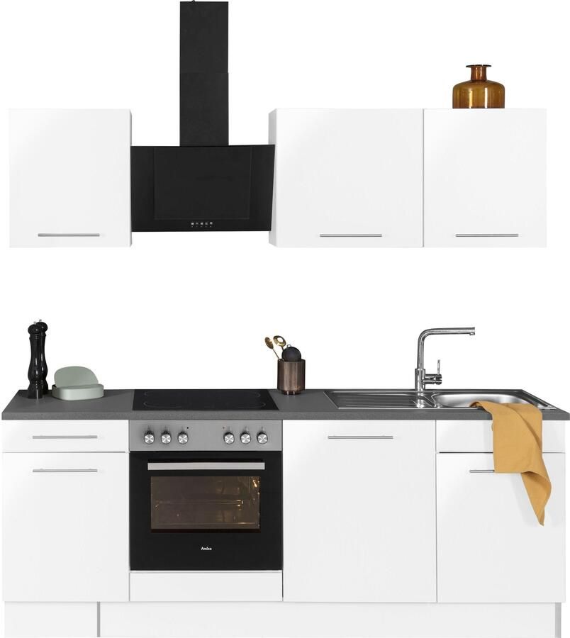 Wiho Küchen Keukenblok Ela Breedte 220 cm softclose functie in hoogte verstelbare poten - Foto 6