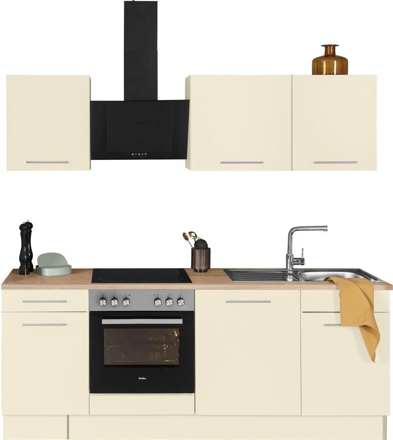 Wiho Küchen Keukenblok Ela Breedte 220 cm softclose functie in hoogte verstelbare poten - Foto 6