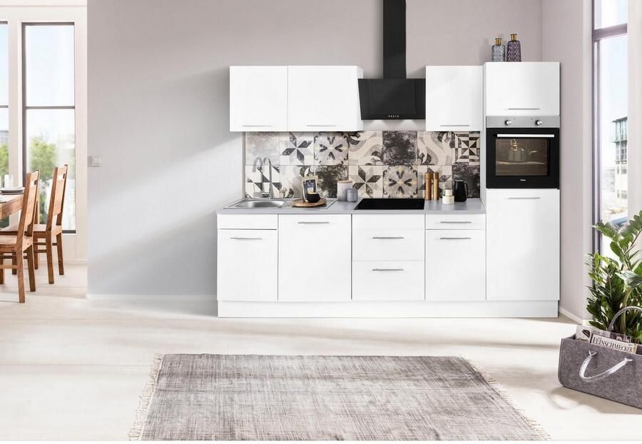 Wiho Küchen Keukenblok Ela Breedte 280 cm softclose functie in hoogte verstelbare poten - Foto 2