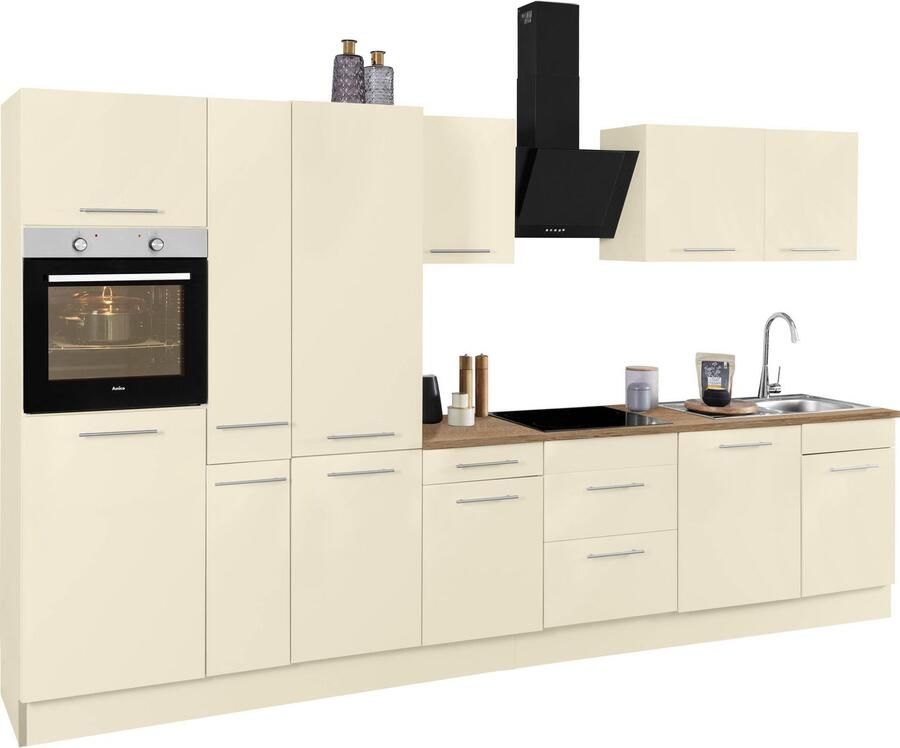 Wiho Küchen Keukenblok Ela Breedte 360 cm softclose functie in hoogte verstelbare poten