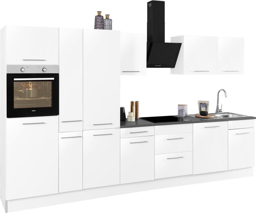 Wiho Küchen Keukenblok Ela Breedte 360 cm softclose functie in hoogte verstelbare poten