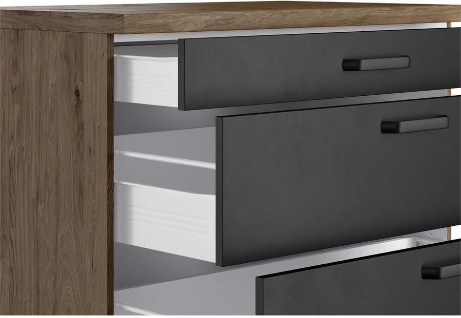 Wiho Küchen Keukenblok Elba keuze met hanseatic elektrische apparaten breedte 330 cm - Foto 6