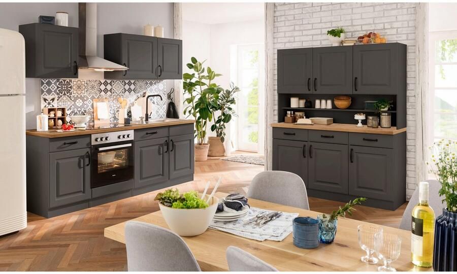 Wiho Küchen Keukenblok Erla zonder elektrische apparaten breedte 220 cm - Foto 6