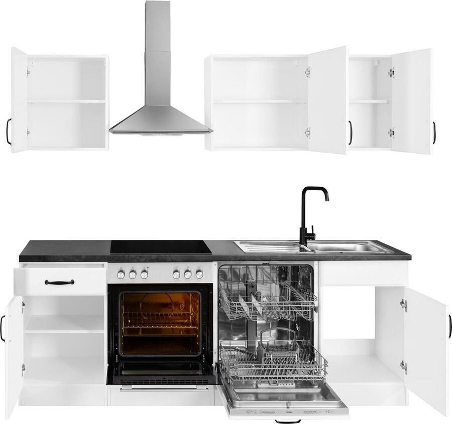 Wiho Küchen Keukenblok Erla zonder elektrische apparaten breedte 220 cm - Foto 2