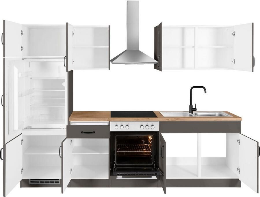 Wiho Küchen Keukenblok Erla zonder elektrische apparaten breedte 270 cm - Foto 3