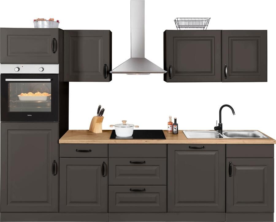 Wiho Küchen Keukenblok Erla zonder elektrische apparaten breedte 280 cm - Foto 10