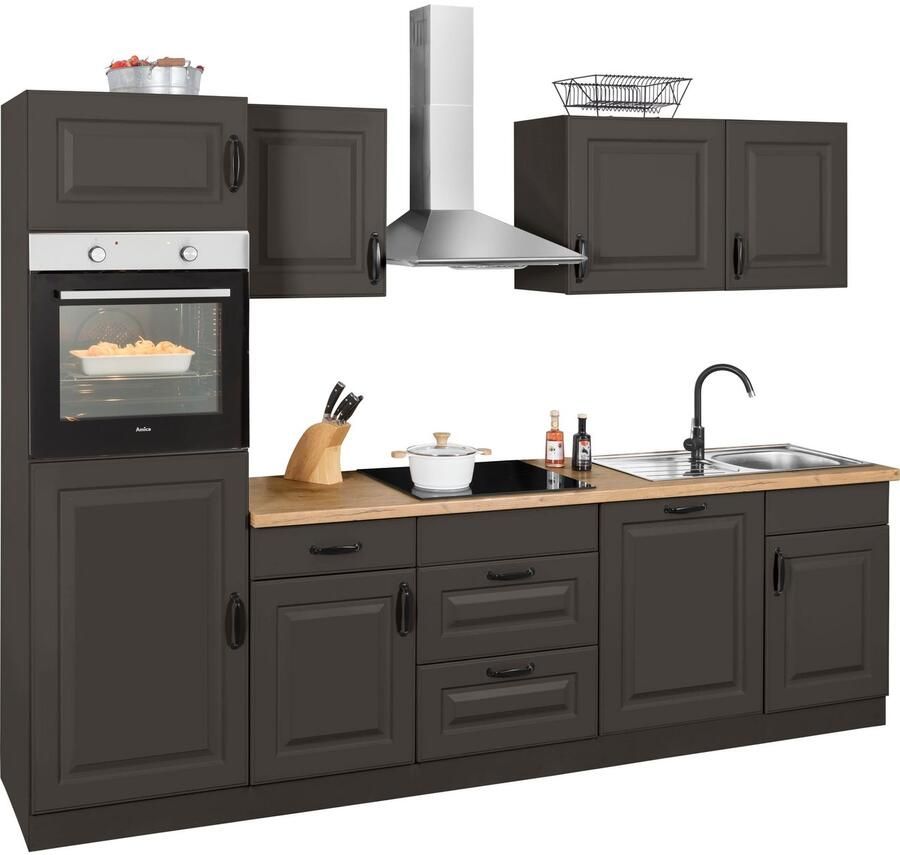 Wiho Küchen Keukenblok Erla zonder elektrische apparaten breedte 280 cm