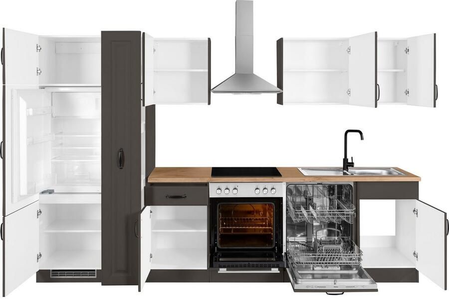 Wiho Küchen Keukenblok Erla zonder elektrische apparaten breedte 310 cm - Foto 2