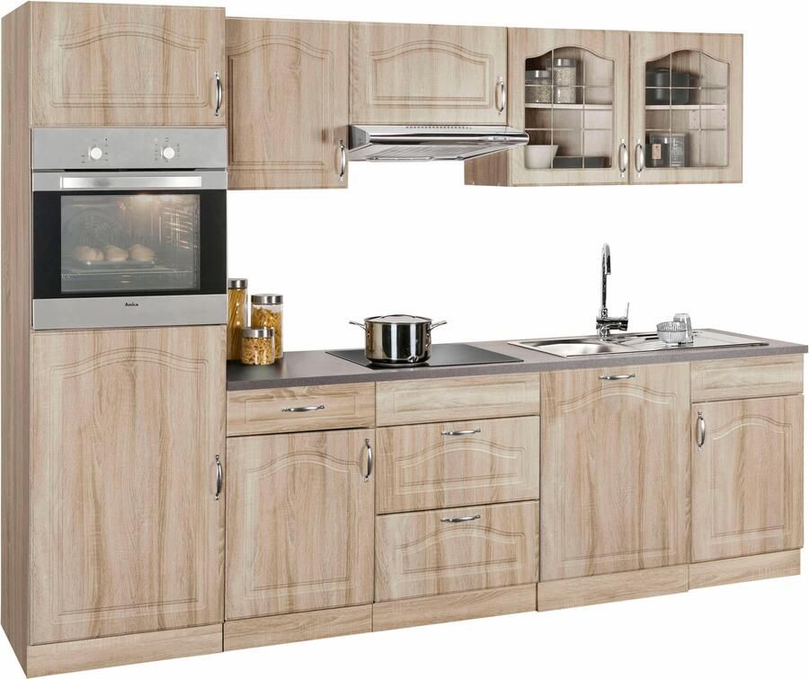 Wiho Küchen Keukenblok Linz zonder elektrische apparaten breedte 280 cm