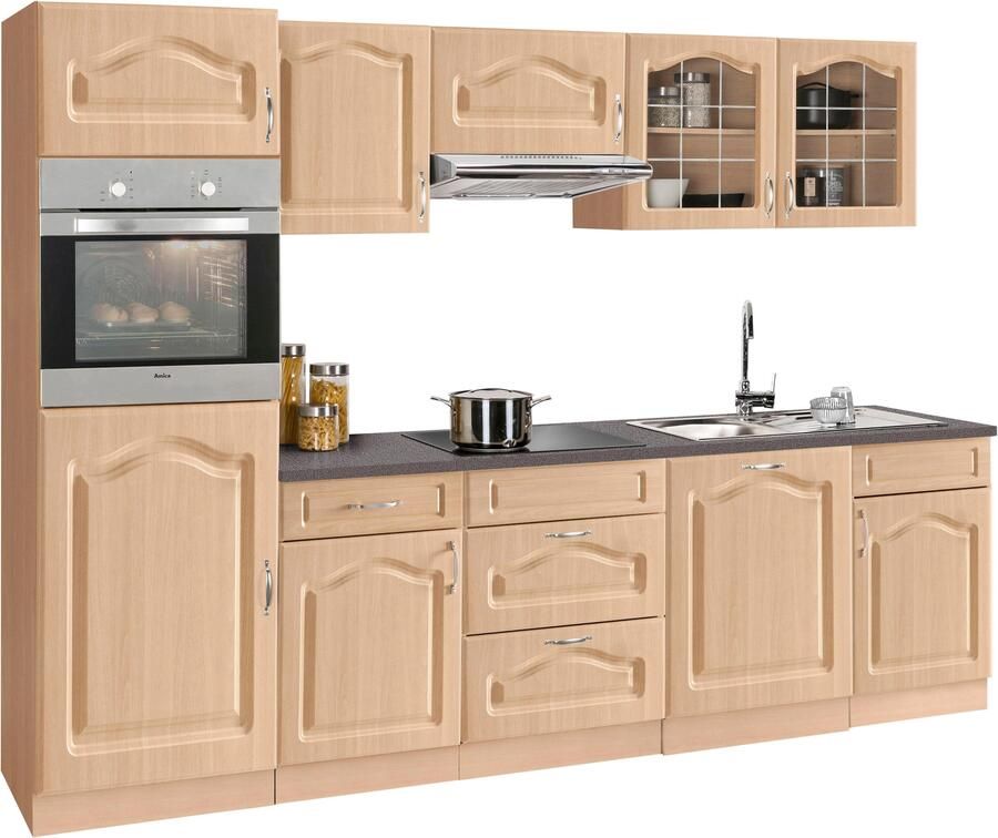 Wiho Küchen Keukenblok Linz zonder elektrische apparaten breedte 280 cm