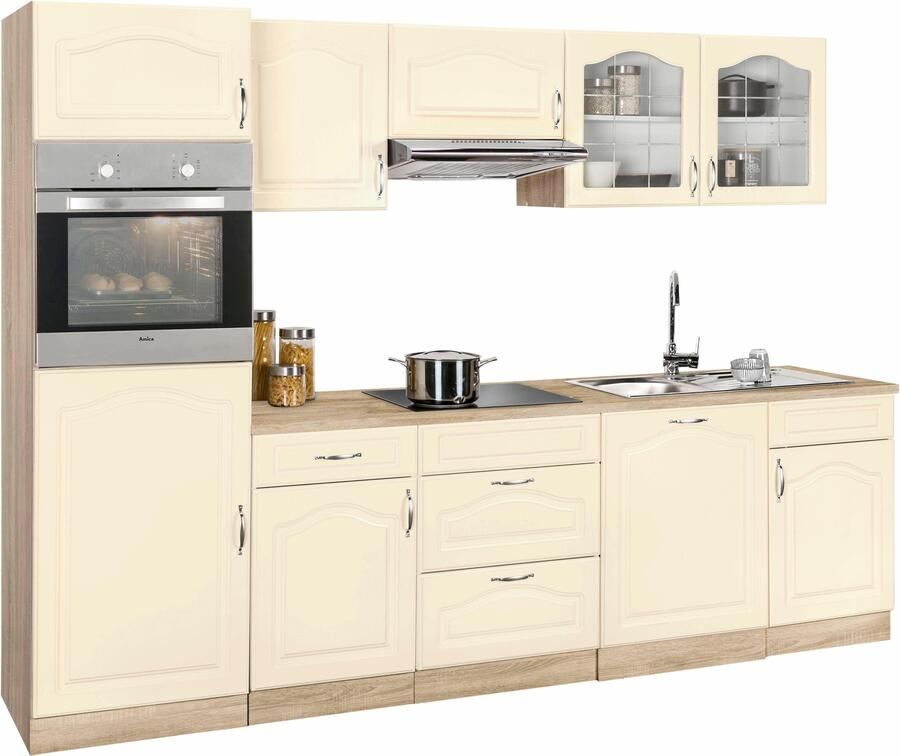 Wiho Küchen Keukenblok Linz zonder elektrische apparaten breedte 280 cm