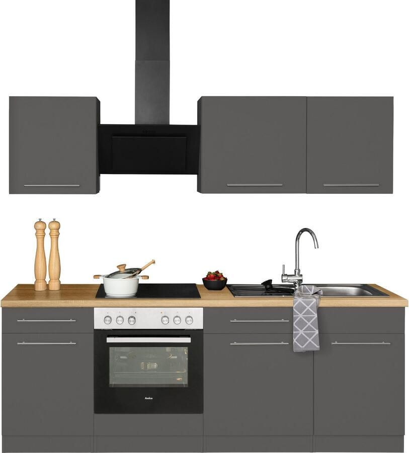 Wiho Küchen Keukenblok Unna zonder elektrische apparaten breedte 220 cm - Foto 10