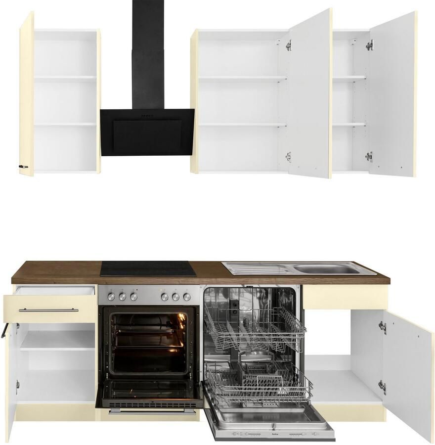 Wiho Küchen Keukenblok Unna zonder elektrische apparaten breedte 220 cm