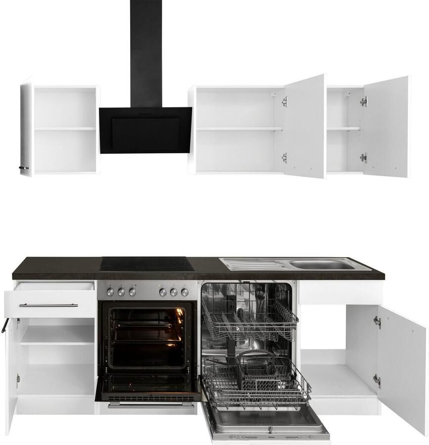 Wiho Küchen Keukenblok Unna zonder elektrische apparaten breedte 220 cm