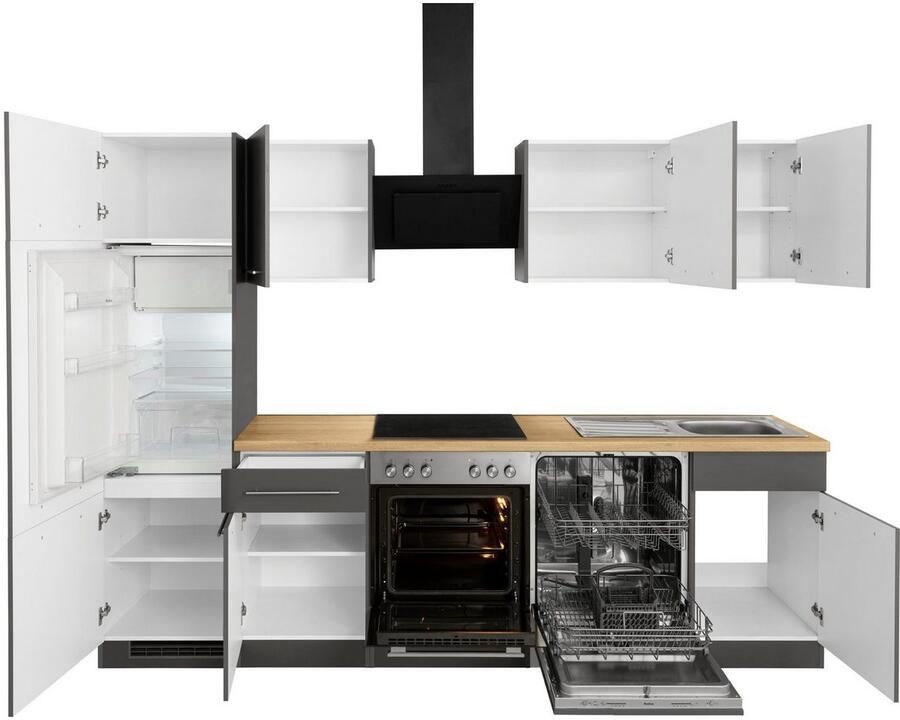 Wiho Küchen Keukenblok Unna zonder elektrische apparaten breedte 280 cm - Foto 3