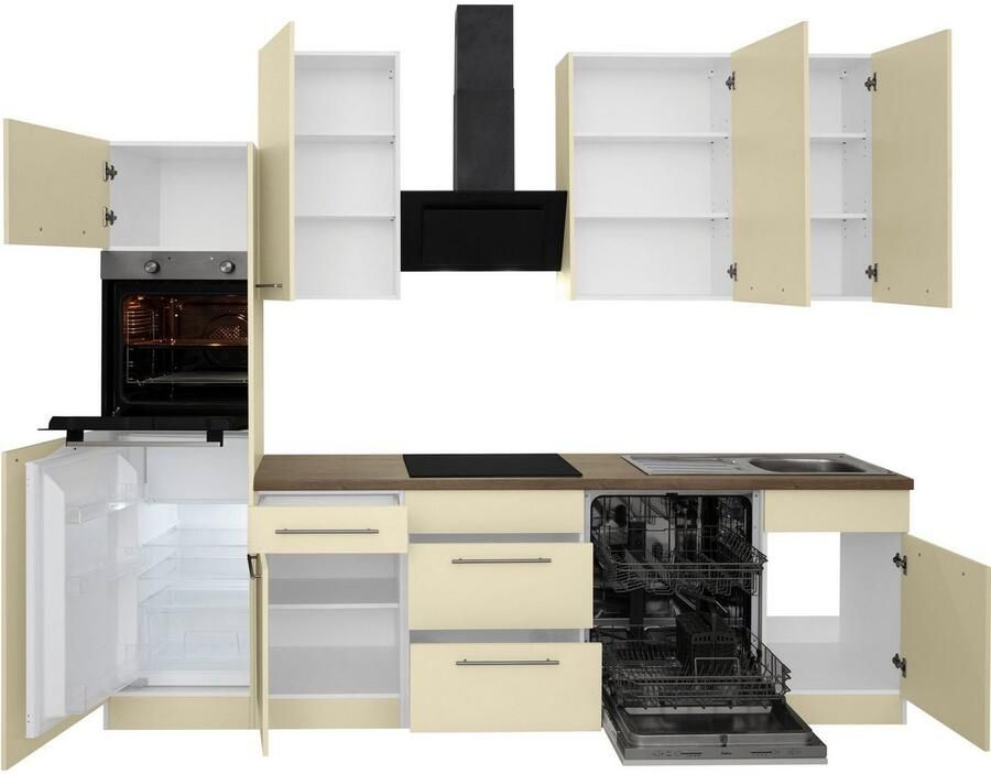 Wiho Küchen Keukenblok Unna zonder elektrische apparaten breedte 280 cm - Foto 6